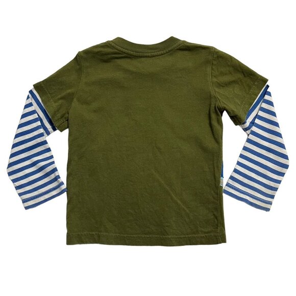 Mini Boden 1.5-2Y Motorcycle Appliqué Layered Sleeve Tee Shirt - Picture 3 of 4
